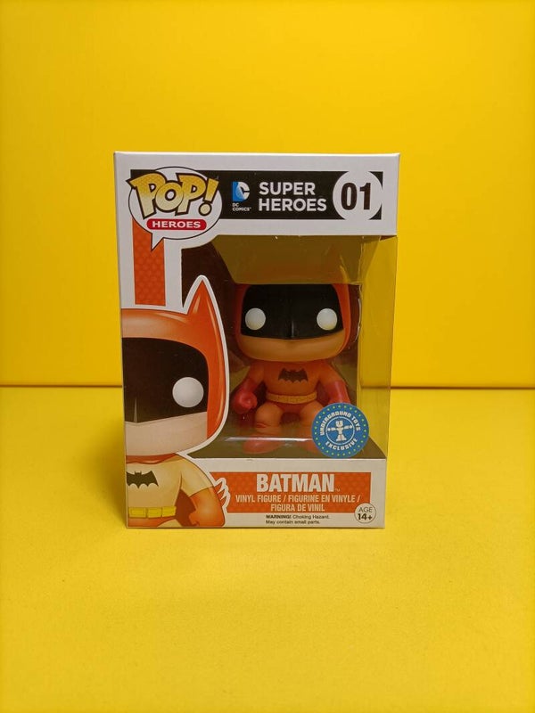 Funko Pop 01 Batman (Orange) (Underground Toys Exclusive) - DC Comics Super Heroes