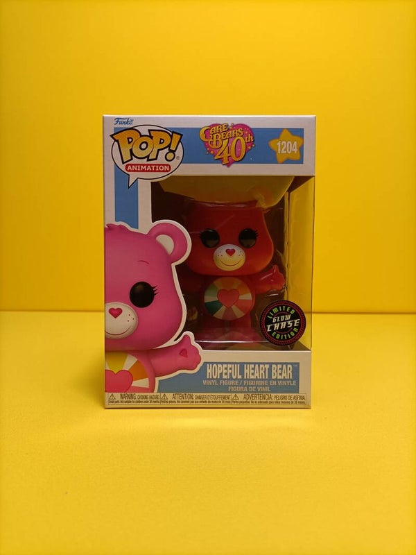 Animation Funko Pop 1204 Hopeful Heart Bear (Glows in the Dark) (Chase) - Care Bears