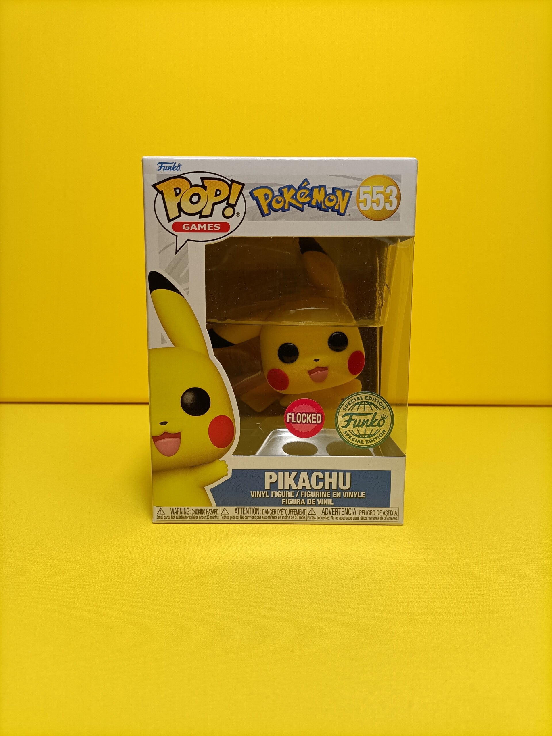 Funko Pop 553 Pikachu (Flocked) (Special Edition) - Pokemon