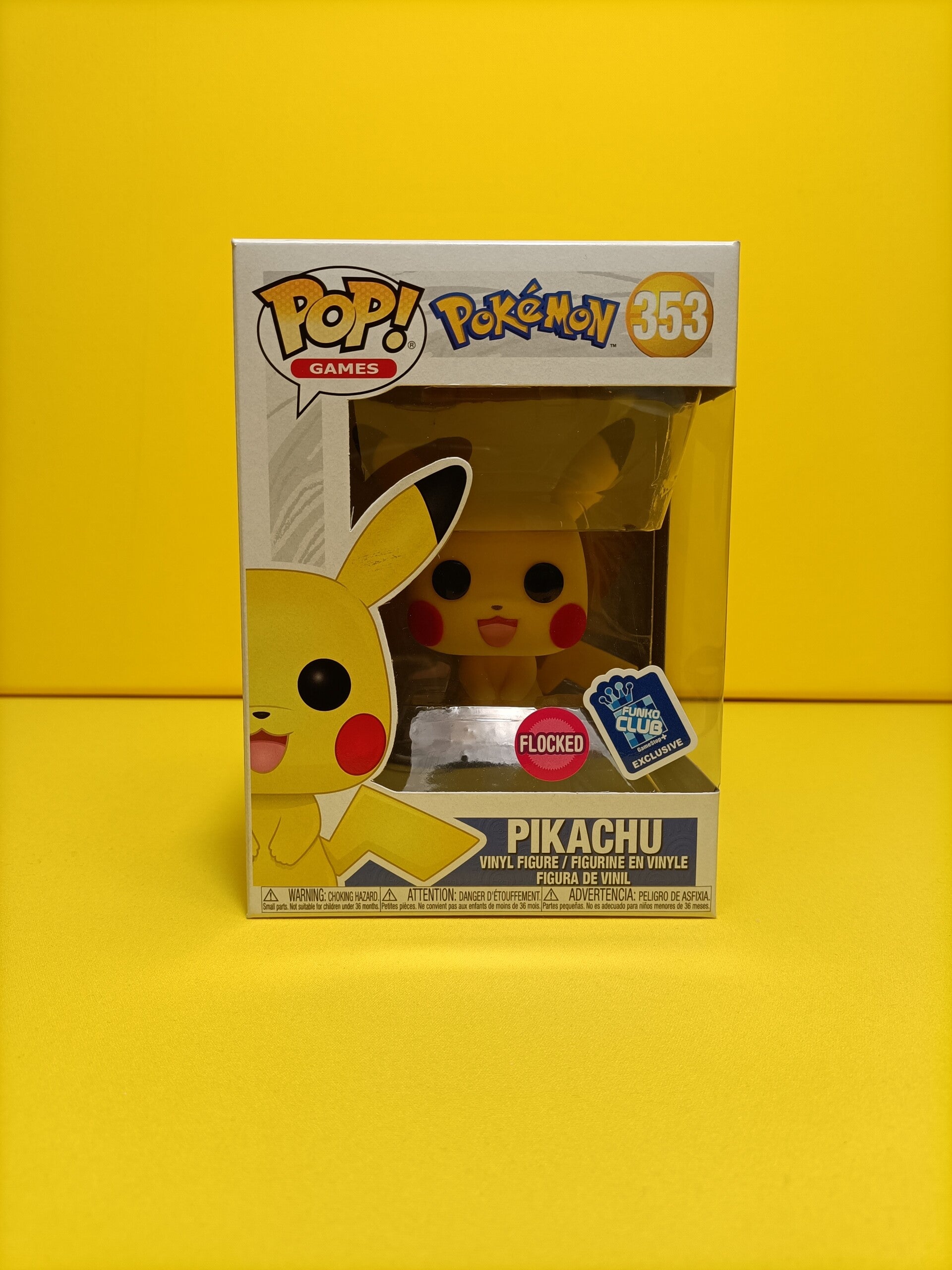 Games Funko Pop 353 Pikachu (Flocked) (Funko Club Exclusive) - Pokemon