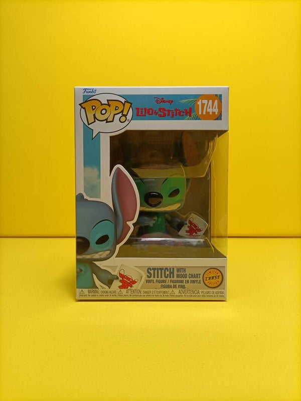 Funko Pop 1744 Stitch with Mood Chart (Bad) (Chase) - Disney Lilo & Stitch