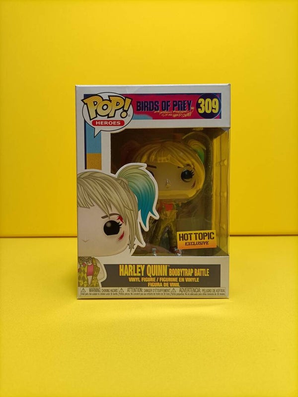 Funko Pop 309 Harley Quinn (Boobytrao Battle) (Hot Topic Exclusive) - DC Comics Harley Quinn Birds of Prey