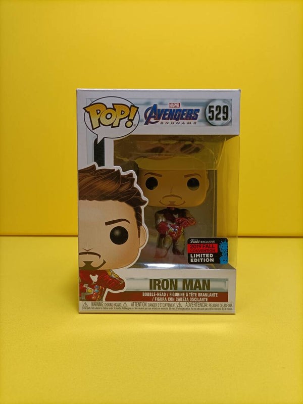 Funko Pop 529 Iron Man (with Gauntlet) (2019 Fall Convention) - Marvel Avengers Endgame