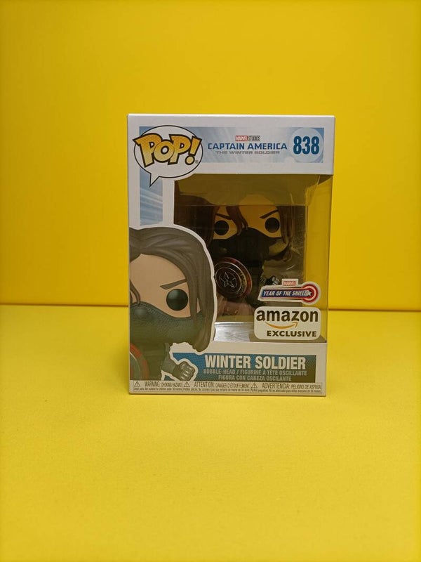 Funko Pop 838 Winter Soldier (Year of the Shield) (Amazon Exclusive) - Marvel Captain America The Winter Soldier