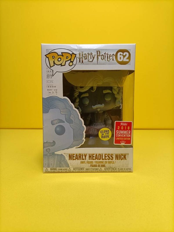 Funko Pop 62 Nearly Headless Nick (Glows in the Dark) (2018 Summer Convention) - Harry Potter