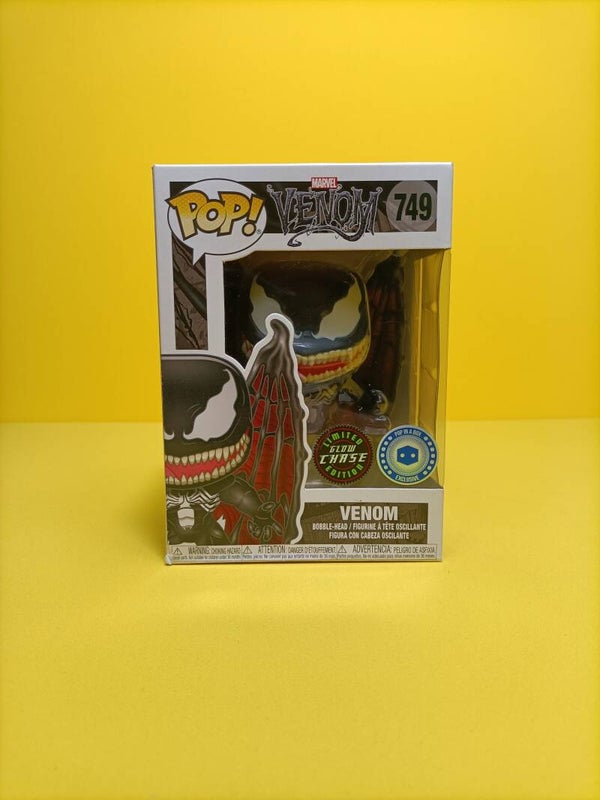 Funko Pop 749 Venom (with Wings) (Glows in the Dark) (Chase) (Pop in a Box Exclusive) - Marvel Venom