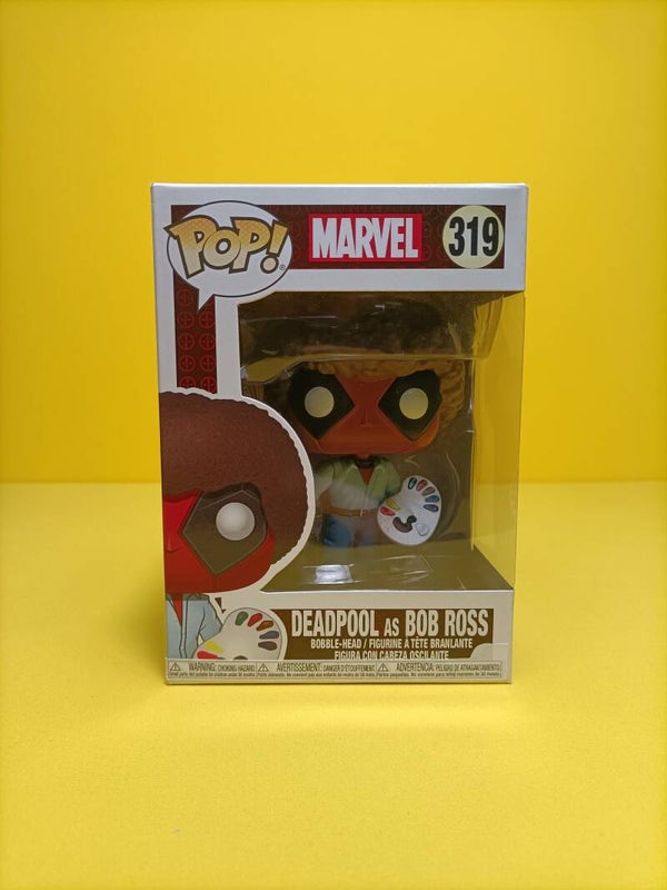 Funko Pop 319 Deadpool as Bob Ross - Marvel Deadpool