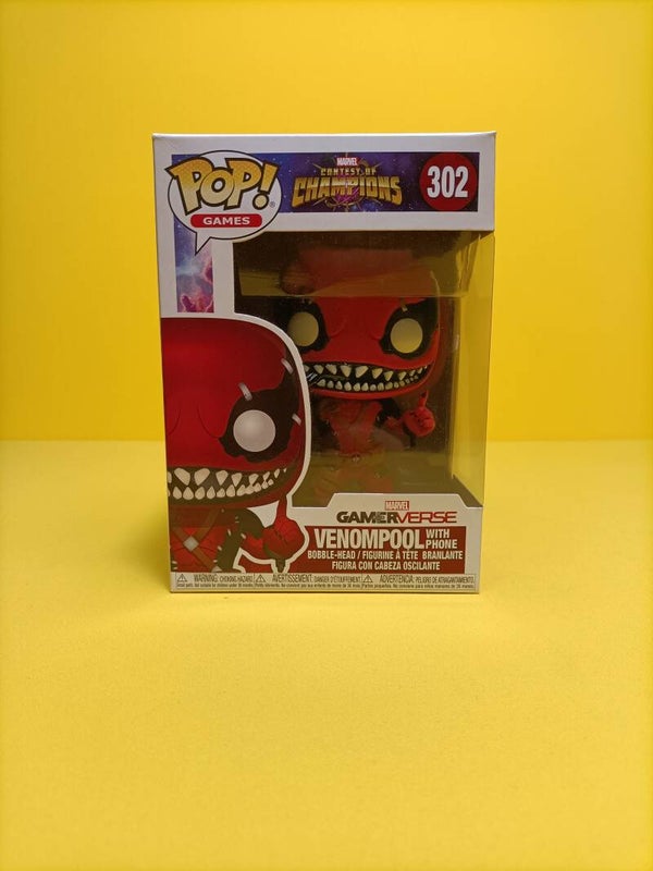 Funko Pop 302 Venompool with Phone - Marvel GamerVerse Contest of Champions / Deadpool