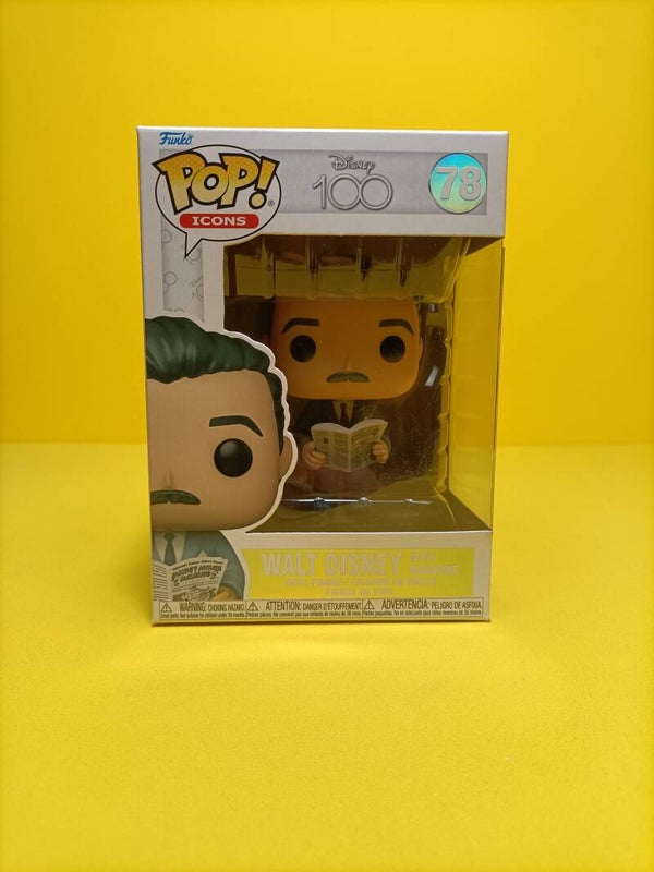 Funko Pop 78 Walt Disney with Magazine - Disney 100
