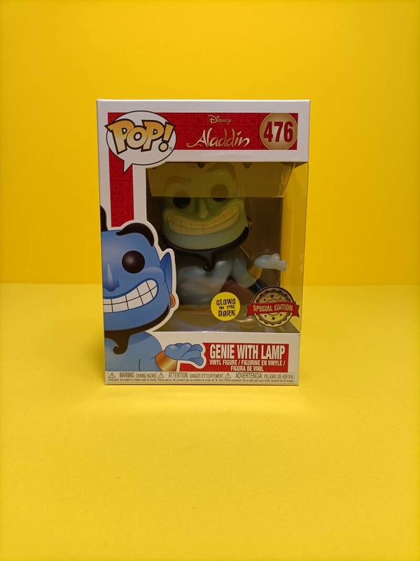 Funko Pop 476 Genie with Lamp (Glows in the Dark) (Special Edition) - Disney Aladdin