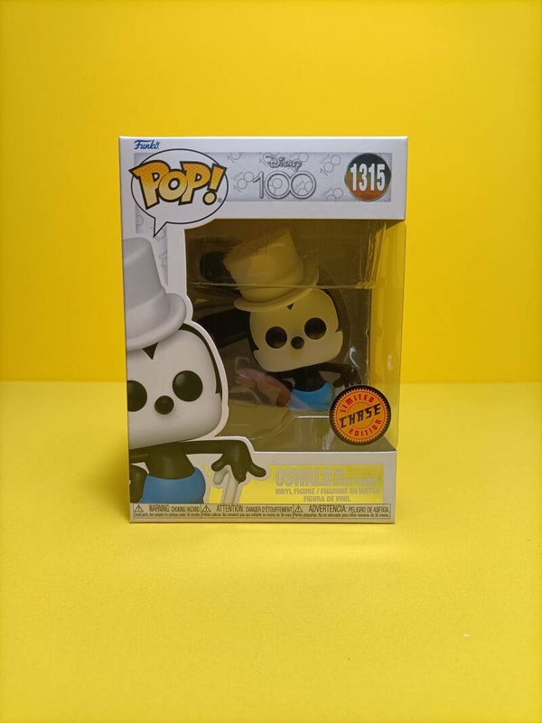 Funko Pop 1315 Oswald The Lucky Rabbit (with Hat & Cane) (Chase) - Disney 100