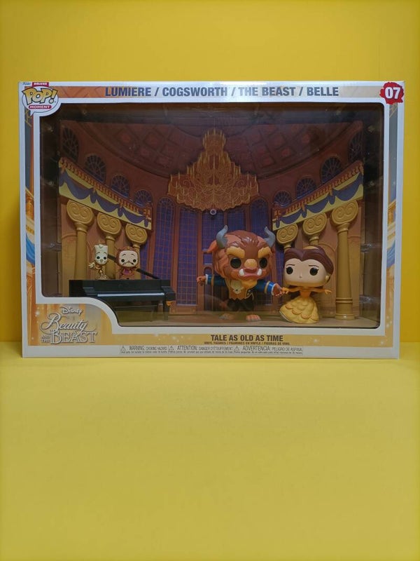 Funko Pop DeLuxe Moment 07 Lumiere / Cogsworth / The Beast / Belle - Disney Beauty and the Beast / Belle en het Beest