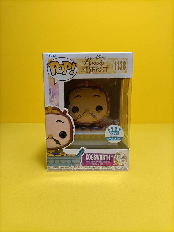 Funko Pop 1138 Cogsworth (in Cobbler Pan) - Disney Beauty and the Beast / Belle en het Beest