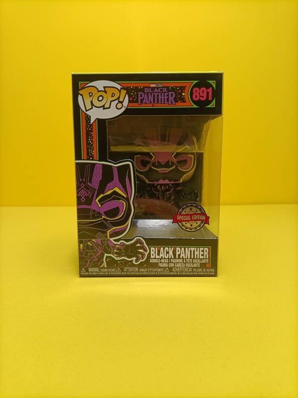 Funko Pop 891 Black Panther (Blacklight) (Special Edition) - Marvel Black Panther