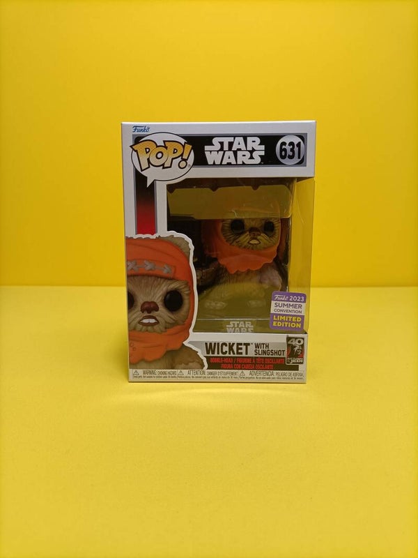 Movies Funko Pop 631 Wicket with Slingshot (2023 Summer Convention) - Star Wars The Return of the Jedi