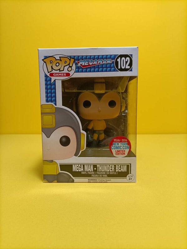 Games Funko Pop 102 Mega Man - Thunder Beam (2016 New York Comic Con) - Mega Man