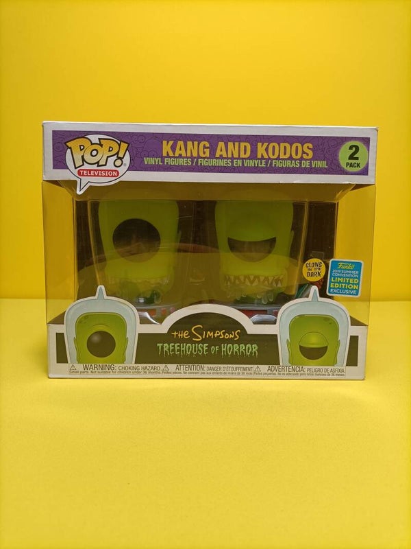 Television Funko Pop 2-Pack Kang & Kodos (Glows in the Dark) (2019 Summer Convention) - The Simpsons Treehouse of Horror
