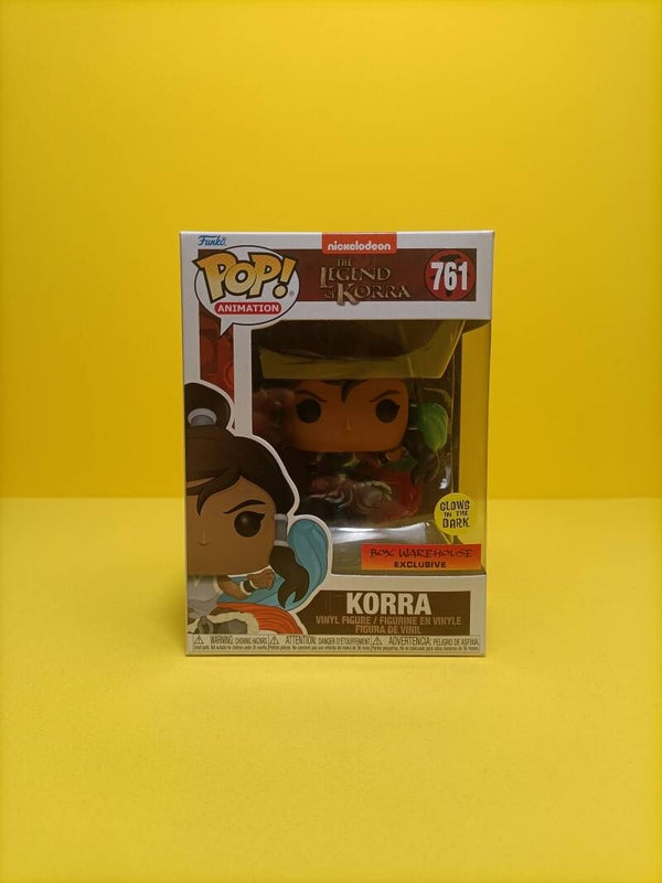 Anime Funko Pop 761 Korra (Glows in the Dark) (Box Warehouse Exclusive) - Nickelodeon The Legend of Korra