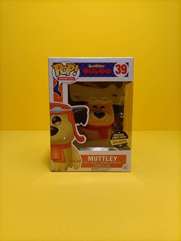 Animation Funko Pop 39 Muttley (Flocked) (Gemini Collectibles Exclusive) - Hanna-Barbera Wacky Races