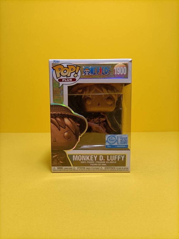 Anime Funko Pop 1900 Monkey D. Luffy (Bronze Statue) (Metallic) (Special Edition) - One Piece