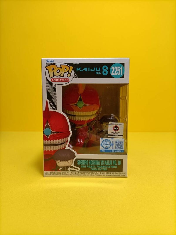 Anime Funko Pop 2251 Soshiro Hoshina vs Kaiju No. 10 (Special Edition) (Chalice Collectible Exclusive) - Kaijo No. 8