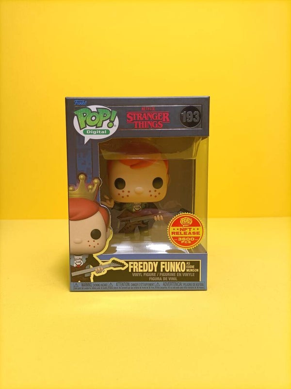 Television Digital Funko Pop 193 Freddy Funko as Eddie Munson (NFT Release) (Limited 3.600 Pieces) - Netflix Stranger Things