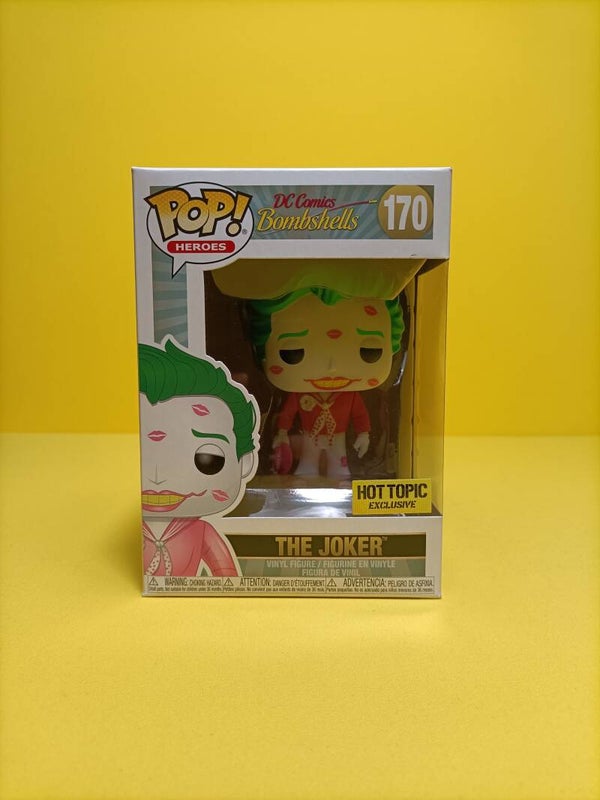 Funko Pop 170 The Joker (with Kisses) (Pink) (Hot Topic Exclusive) - DC Comics Bombshells
