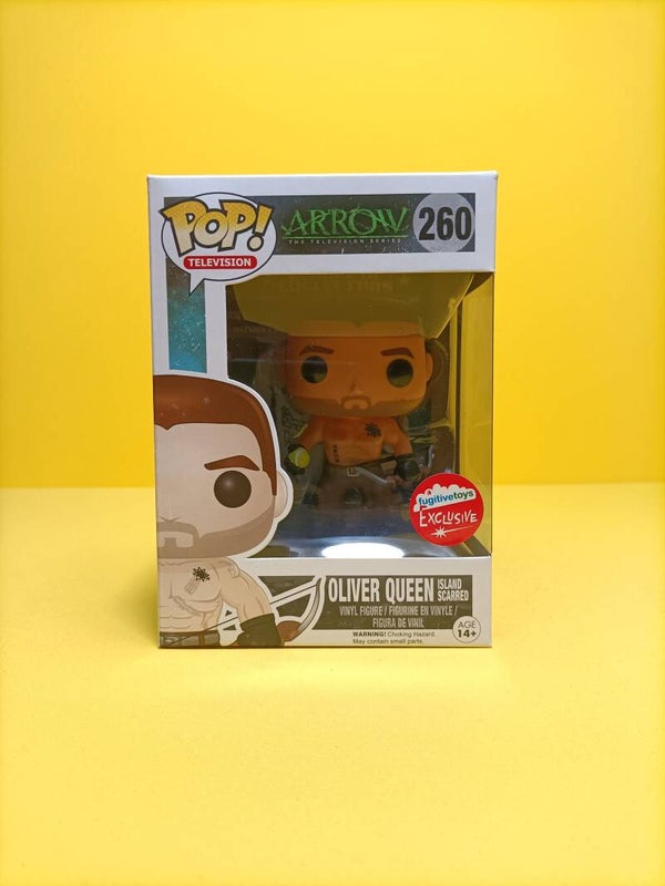 Television Funko Pop 260 Oliver Queen (Island Scarred) (Fugitive Exclusive) - DC Comics Arrow