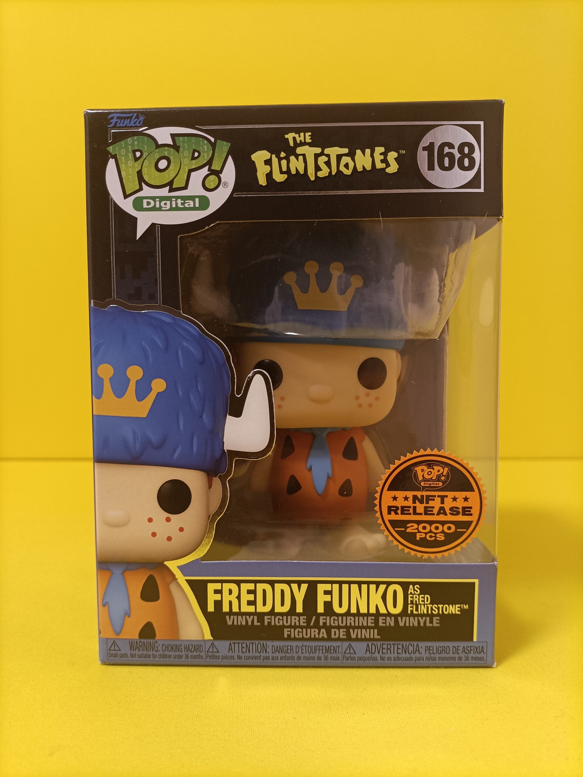 Animation Funko Pop 168 Freddy Funko as Fred Flintstone (NFT Release) (Limited 2000 Pieces) - The Flintstones