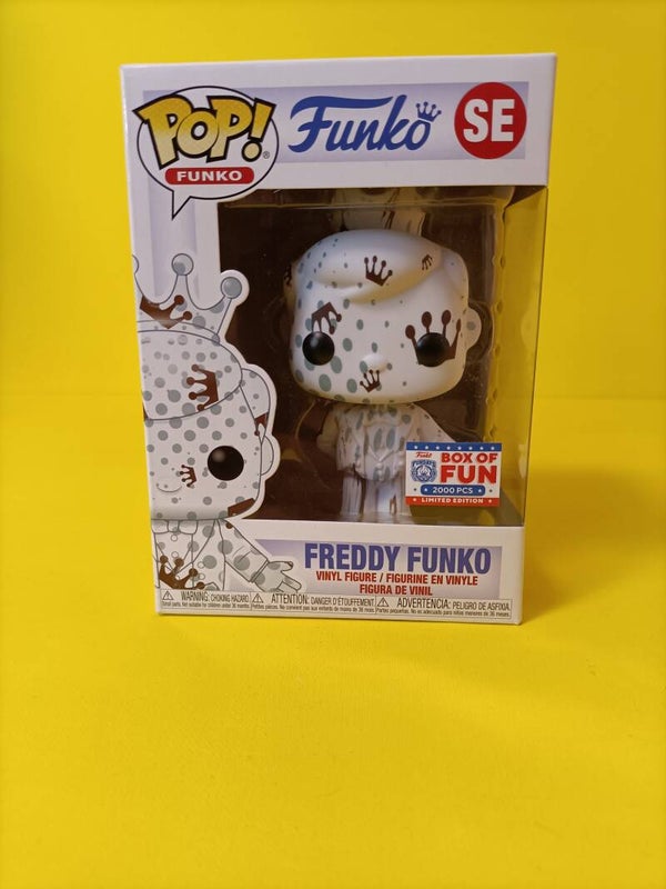 Funko Pop SE Freddy Funko Art Series White/Brown (2021 Box of Fun) (Limited 2.000 Pieces)