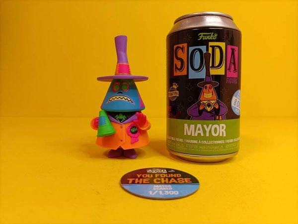 Funko Soda Can Figure Mayor (Scared) (Chase) - The Nightmare before Christmas (Limited 1.300 Pieces)