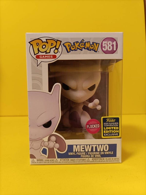 Games Funko Pop 581 Mewtwo (Flocked) (2020 Summer Convention) - Pokemon