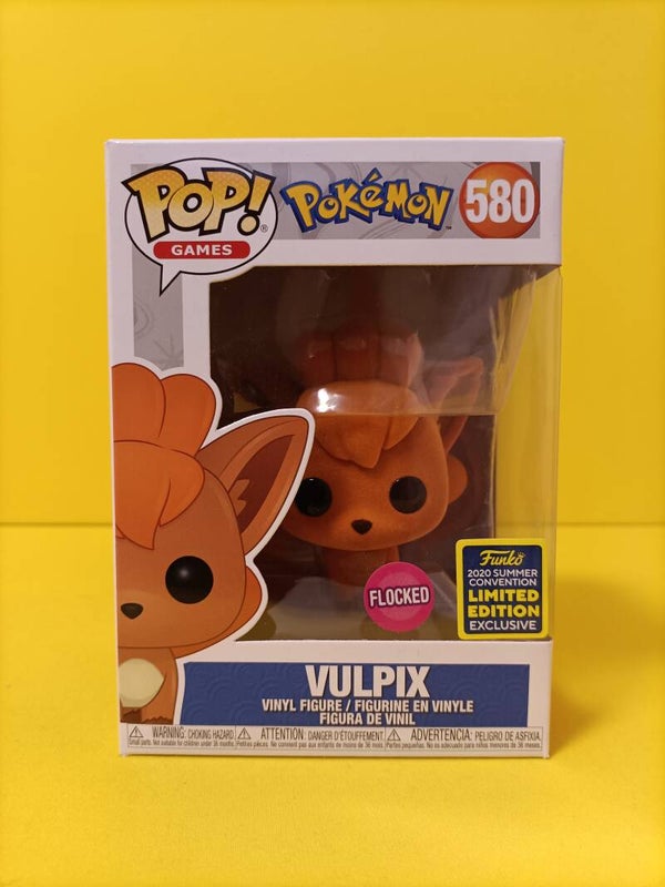 Funko Pop 580 Vulpix (Flocked) (2020 Summer Convention) - Pokemon