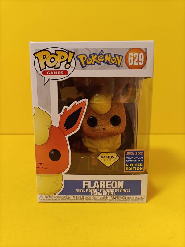 Funko Pop 629 Flareon (Diamond) (2021 Wondrous Convention) - Pokemon