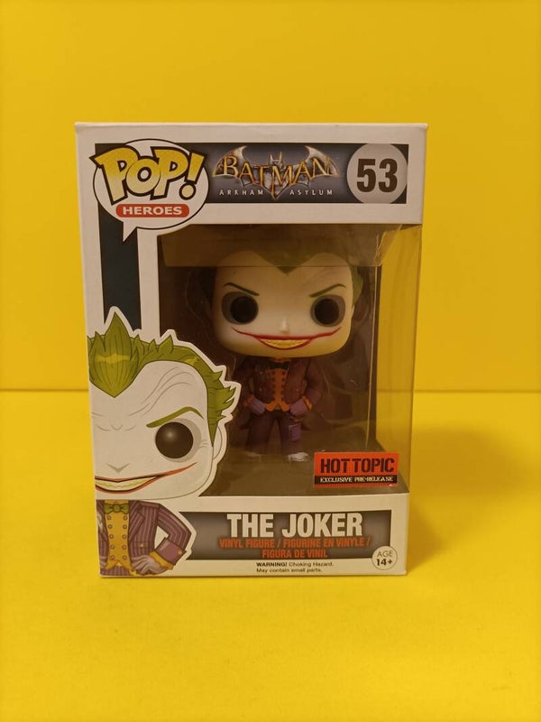 Funko Pop 53 The Joker (Hot Topic Pre-Release) - DC Comics Batman Arkham Asylum