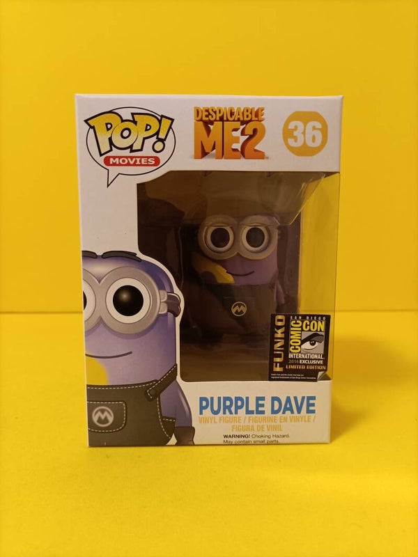 Movies Funko Pop 36 Purple Dave (2014 San Diego Comic Con) - Despicable Me / Minions