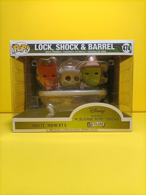 Funko Pop Moviemoment 474 Lock, Shock & Barrel - Disney Tim Burton's The Nightmare before Christmas