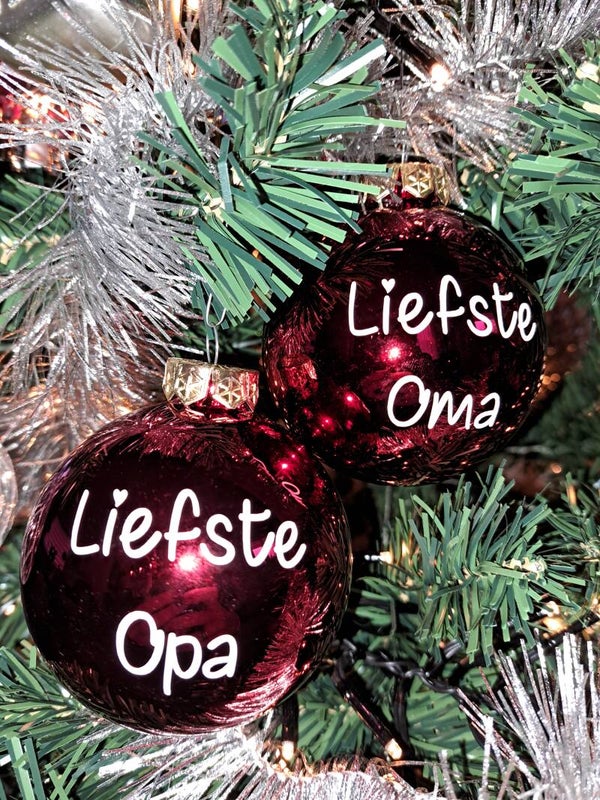 Kerstbal liefste opa en oma