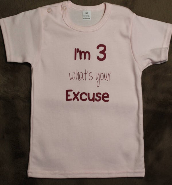 T-Shirt I'm 3 maat 98