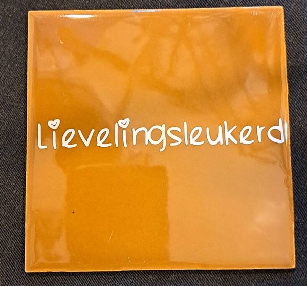 Tegeltje Lievelingsleukerd