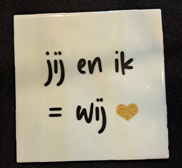 Tegeltje Jij en ik