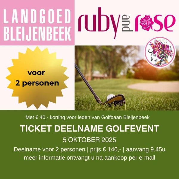 Ticket 2 pers. met ledenkorting Golfbaan Bleijenbeek