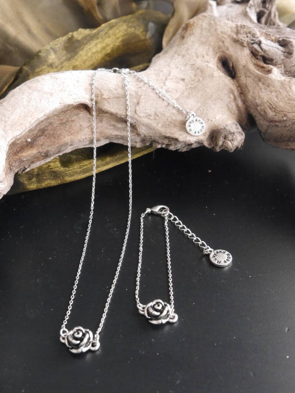 Sieraden set - zilverkleurig