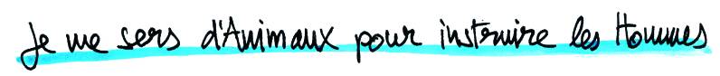 Citation de Jean de La Fontaine: Je me sers d'animaux pour instruire les hommes
