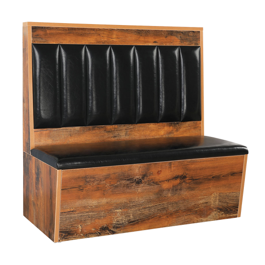 Melamine Wood Booth Channel Back