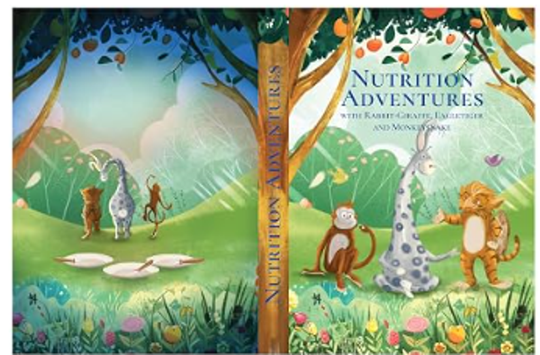 Nutrition Adventures with Rabbit-Giraffe, Eagletiger and Monkeysnake (English Edition)