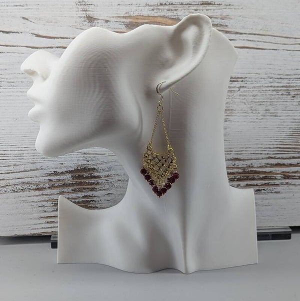 Beaded Chandelier Earrings