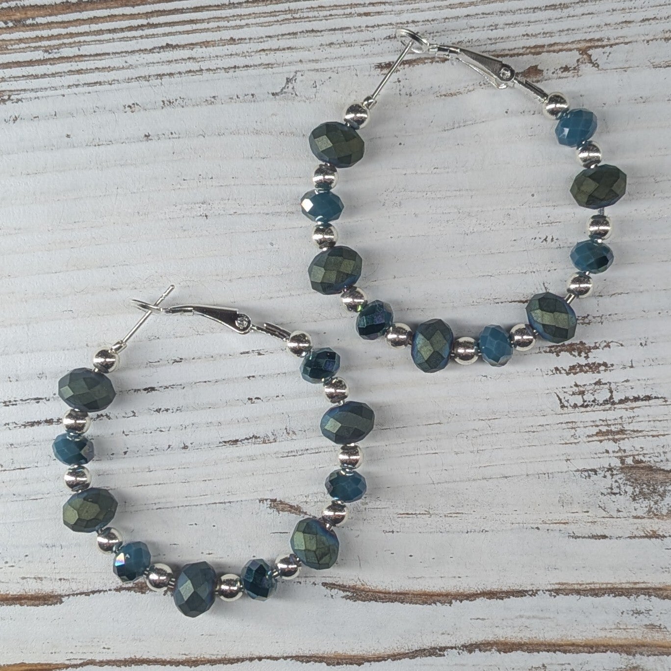 Beaded Hoops