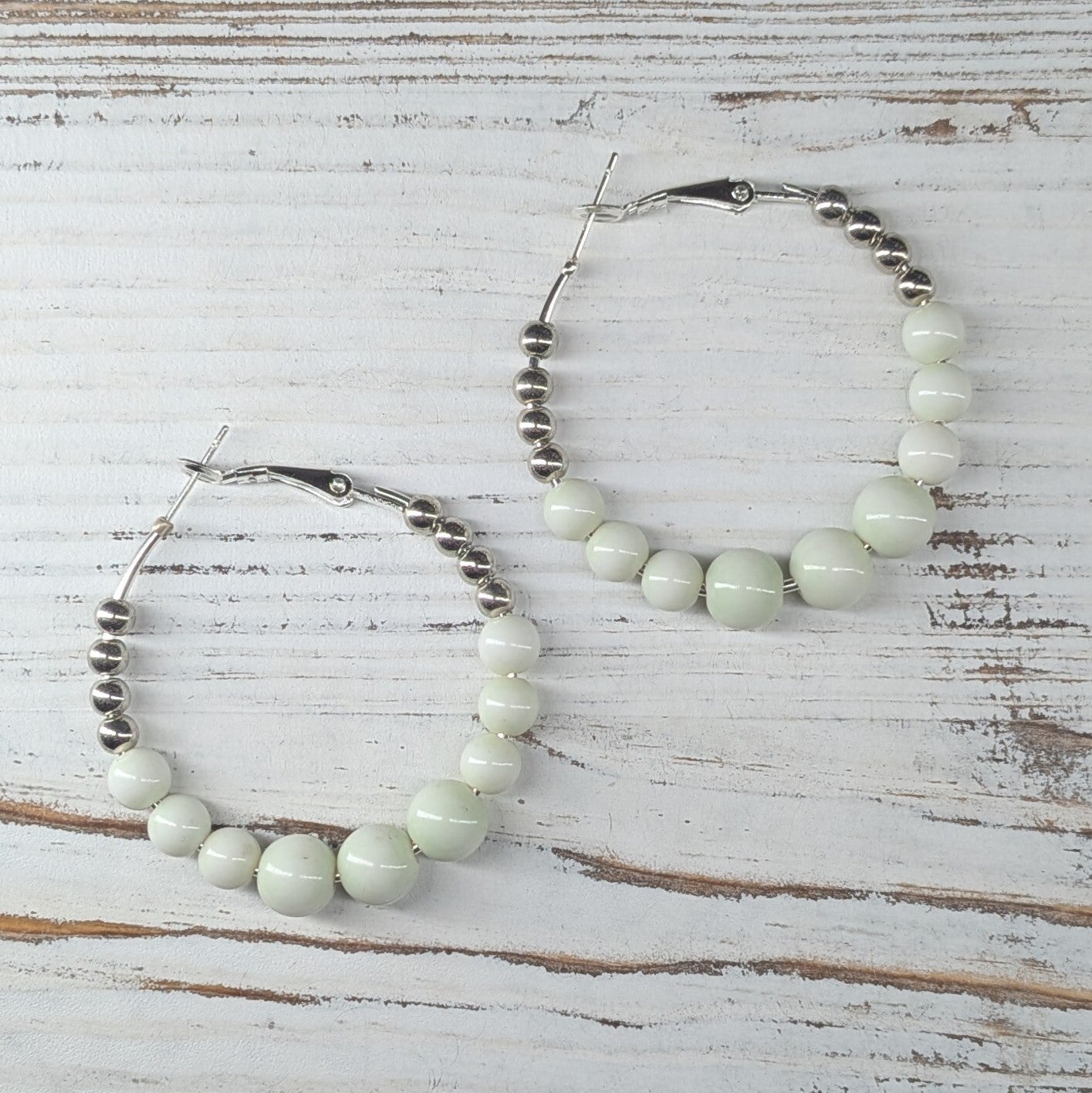 Beaded Hoops