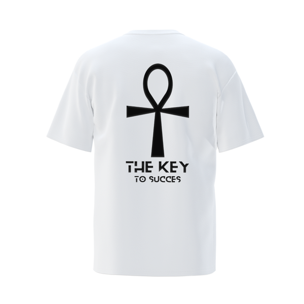 T-Shirt Wit | The Key To Succes